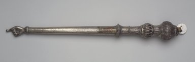 Jewish. <em>Torah Pointer</em>, ca. 1900. Silver, 12 1/4 x 1 1/4 x 1 1/4 in. (31.1 x 3.2 x 3.2 cm). Assigned to the Brooklyn Museum by Jewish Cultural Reconstruction, Inc., L50.26.4. Creative Commons-BY (Photo: Brooklyn Museum, L50.26.4.jpg)