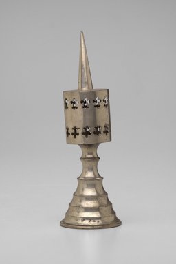 Jewish. <em>Spice Container</em>, ca. 1925. Silver, 8 x 2 1/2 x 2 1/2 in. (20.3 x 6.4 x 6.4 cm). Assigned to the Brooklyn Museum by Jewish Cultural Reconstruction, Inc., L50.26.7. Creative Commons-BY (Photo: Brooklyn Museum, L50.26.7.jpg)