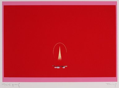 Ching Ho Cheng (American, 1946–1989). <em>Flame</em>, 1978. Silkscreen, 20 x 24 in. (50.8 x 61 cm). Brooklyn Museum, Brooklyn Museum Collection, X1042.137. © artist or artist's estate (Photo: Brooklyn Museum, X1042.137_PS9.jpg)