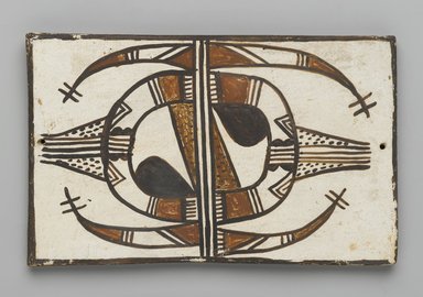 Hopi Pueblo. <em>Tile</em>, late 19th–early 20th century. Clay, slip, 6 1/8 x 3 3/4 in. (15.0 x 9.5 cm). Brooklyn Museum, Brooklyn Museum Collection, X1047.11. Creative Commons-BY (Photo: Brooklyn Museum, X1047.11_PS2.jpg)