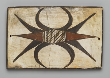 Hopi Pueblo. <em>Tile</em>, late 19th–early 20th century. Clay, slip, 6 1/8 x 4 in. (15.5 x 10.0 cm). Brooklyn Museum, Brooklyn Museum Collection, X1047.2. Creative Commons-BY (Photo: Brooklyn Museum, X1047.2_PS2.jpg)