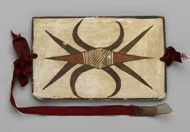 Hopi Pueblo. <em>Tile</em>, late 19th–early 20th century. Clay, slip, 6 1/8 x 3 3/4 in. (15.5 x 9.5 cm). Brooklyn Museum, Brooklyn Museum Collection, X1047.3. Creative Commons-BY (Photo: Brooklyn Museum, X1047.3_PS2.jpg)