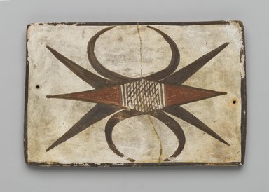 Hopi Pueblo. <em>Tile</em>, late 19th–early 20th century. Clay, slip, 6 x 3 3/4 in. (15.2 x 9.5 cm). Brooklyn Museum, Brooklyn Museum Collection, X1047.4. Creative Commons-BY (Photo: Brooklyn Museum, X1047.4_PS2.jpg)