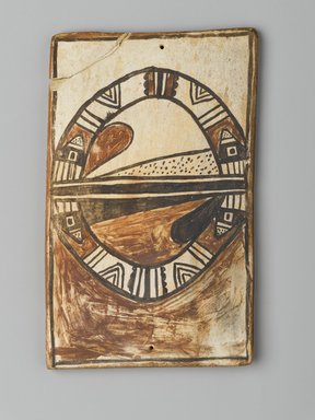 Hopi Pueblo. <em>Tile</em>, late 19th-early 20th century. Clay, slip, 6 x 3 3/4 in. (15.0 x 9.5 cm). Brooklyn Museum, Brooklyn Museum Collection, X1047.8. Creative Commons-BY (Photo: Brooklyn Museum, X1047.8_PS2.jpg)