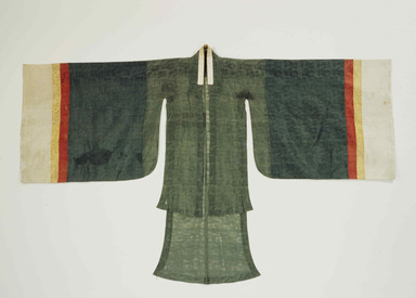  <em>Woman's Ceremonial Robe (Wonsam)</em>, 19th century. Silk gauze, paper, Overall: 46 7/8 x 75 in. (119 x 190.5 cm). Brooklyn Museum, Brooklyn Museum Collection, X1101.1. Creative Commons-BY (Photo: , X1101.1.JPG)