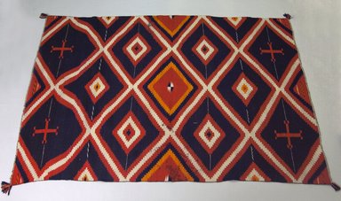 Navajo. <em>Wearing Blanket</em>, ca. 1880–1895. Wool, natural plant dye, synthetic dye, 53 x 78 in. (134.6 x 198.1 cm). Brooklyn Museum, Brooklyn Museum Collection, X1178. Creative Commons-BY (Photo: Brooklyn Museum, X1178_PS5.jpg)