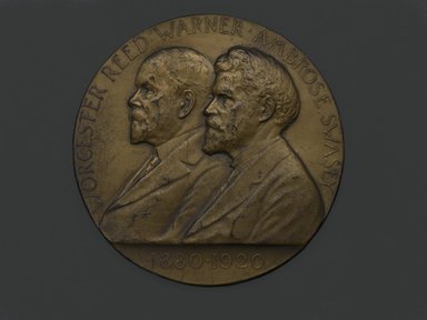 Victor David Brenner (American, 1871-1924). <em>Worcester and Swasey Company Medal</em>, 1920. Bronze, 3 x 3 x 3/16 in. (7.6 x 7.6 x 0.5 cm). Brooklyn Museum, Brooklyn Museum Collection, X1180.3. Creative Commons-BY (Photo: Brooklyn Museum, X1180.3_front_PS2.jpg)