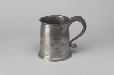Parks Boyd. <em>Mug</em>, 1795-1819. Pewter, 4 1/2 x 5 3/4 x 4 in. (11.4 x 14.6 x 10.2 cm). Brooklyn Museum, Brooklyn Museum Collection, X275. Creative Commons-BY (Photo: Brooklyn Museum, X275.jpg)