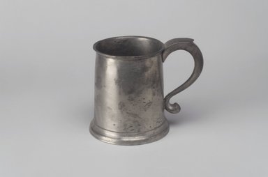 Parks Boyd. <em>Mug</em>, 1795–1819. Pewter, 4 1/2 x 5 3/4 x 4 in. (11.4 x 14.6 x 10.2 cm). Brooklyn Museum, Brooklyn Museum Collection, X275. Creative Commons-BY (Photo: Brooklyn Museum, X275.jpg)