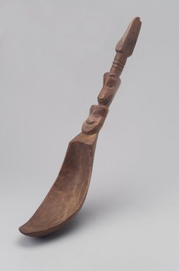 Canadian Inuit. <em>Spoon and Bowl</em>, 18th–19th century. Wood, Height: 14 3/8 in. (36.5 cm). Brooklyn Museum, Brooklyn Museum Collection, X325. Creative Commons-BY (Photo: Brooklyn Museum, X325.jpg)