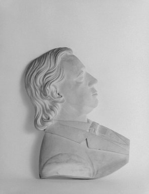 C.N. Pike (American). <em>Profile Portrait of Henry Ward Beecher</em>, 1872. Marble, 17 1/2 x 12 1/2 x 1 7/8 in. (44.5 x 31.8 x 4.8 cm). Brooklyn Museum, Brooklyn Museum Collection, X702. Creative Commons-BY (Photo: Brooklyn Museum, x702_bw.jpg)
