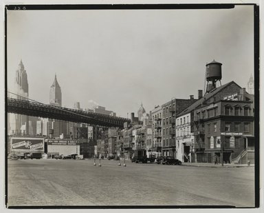 Manhatten Bridge Vintage Black and White Poster//1937/Bernice Abbot/Changing NY 
