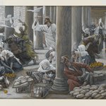 The Merchants Chased from the Temple (Les vendeurs chassés du Temple)
