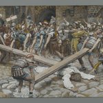 Simon the Cyrenian Compelled to Carry the Cross with Jesus (Simon de Cyrène contraint de porter la Croix avec Jésus)