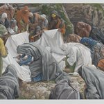 The Holy Virgin Kisses the Face of Jesus Before He is Enshrouded on the Anointing Stone (La Sainte Vierge baise la face de Jésus avant quil ne soit enveloppé par les suaires sur la pierre de lonction)