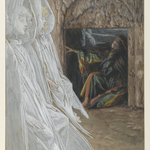 Mary Magdalene Questions the Angels in the Tomb (Madeleine dans le tombeau interroge les anges)