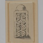 Pillar of Balustrade Found at Jerusalem (Pilier du balustrade, fouilles à Jérusalem)