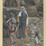 Jesus and his Mother at the Fountain (Jésus et sa mère à la fontaine)