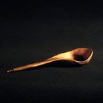 Spoon (Tom-ma-sho-koi) with Handle Carved in a Stepped Design