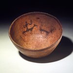 Bowl (Tetsa) Decorated with Animal and Human Figures