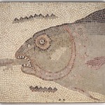 Mosaic of Fishs Head Facing Left