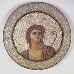 Mosaic of Male Figure in Medallion