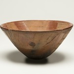 Bowl with Alternate Impressed and Red-polished Panels