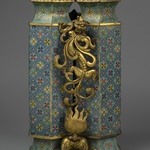 Twin Vases with Carved Stand
