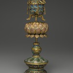 Buddhist Ritual Object in Form of a Canopy on Lotus Base