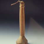 Fish Roe Masher with Carved Handle
