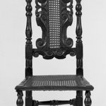 Side Chair with Carved Cresting
