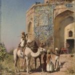 The Old Blue-Tiled Mosque, outside Delhi, India
