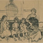 Woman with Three Children
