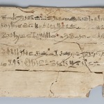 Scribes Exercise Board with Hieratic Text
