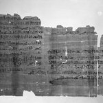 Papyrus Inscribed in Hieratic