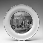 Plate, "Interior View of Independence Hall Philadelphia"