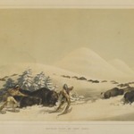 Buffalo Hunt, on Snow Shoes