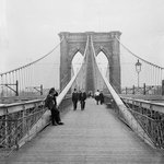 Brooklyn Bridge, Looking East, New York City Side