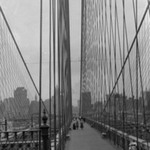 Brooklyn Bridge, Looking at New York City from Brooklyn