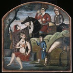 Khusraw Discovers Shirin Bathing, From Pictorial Cycle of Eight Poetic Subjects