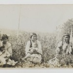 [Untitled] (Three Women Seated in a Field with Two Young Children)