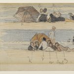Two Sketches of Beach Figures