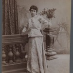 Woman in Western Costume Leaning on Balustrade, One of 274 Vintage Photographs