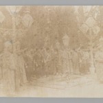 Group Portrait with Mozzaffar al-Din at Old Age,  One of 274 Vintage Photographs