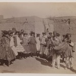 Group of Women in Tribal Costume Dancing