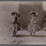 Two Women Carrying Clay Jugs Not Wearing Tights, one of 274 Vintage Photographs