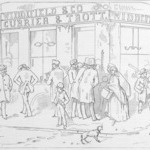 The "Cold Term," Boston Scene, Corner of Mill and Washington Streets