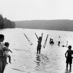 Lake in Catskill Mountains (Woman Throws Crutches)