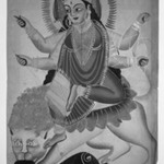 The Goddess Durga Astride a Lion