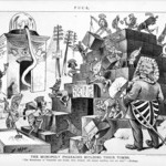 Cartoon, The Monopoly Pharoahs Building Their Tombs
